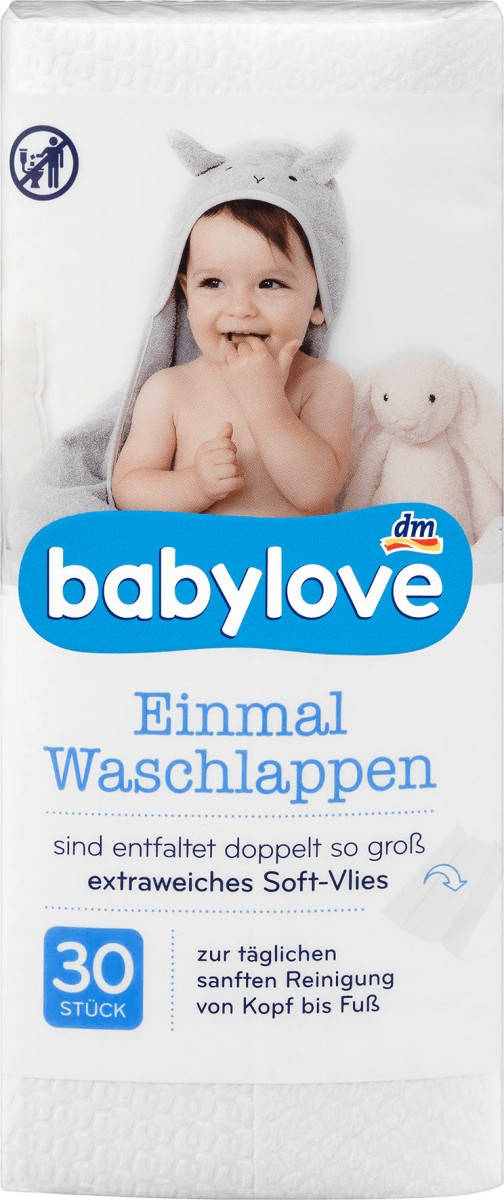 

Одноразовая мочалка babylove, 30 шт (Германия)