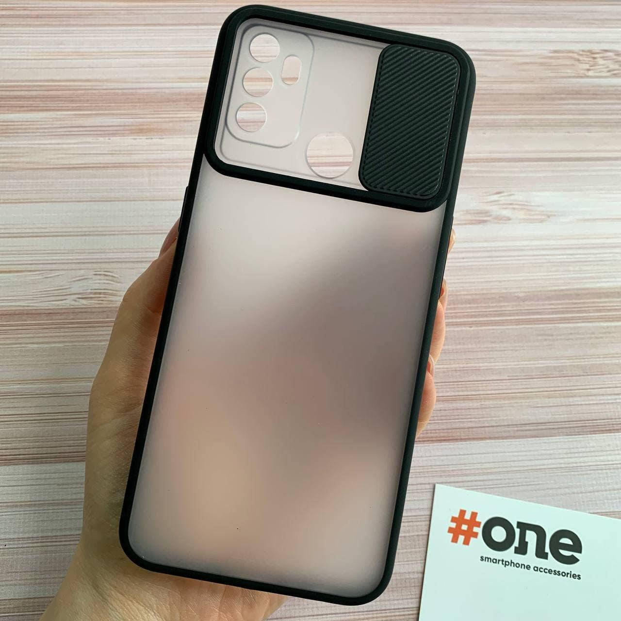 

Чехол для Oppo A53 со шторкой для камеры плотный чехол на телефон оппо а53 черный Cur