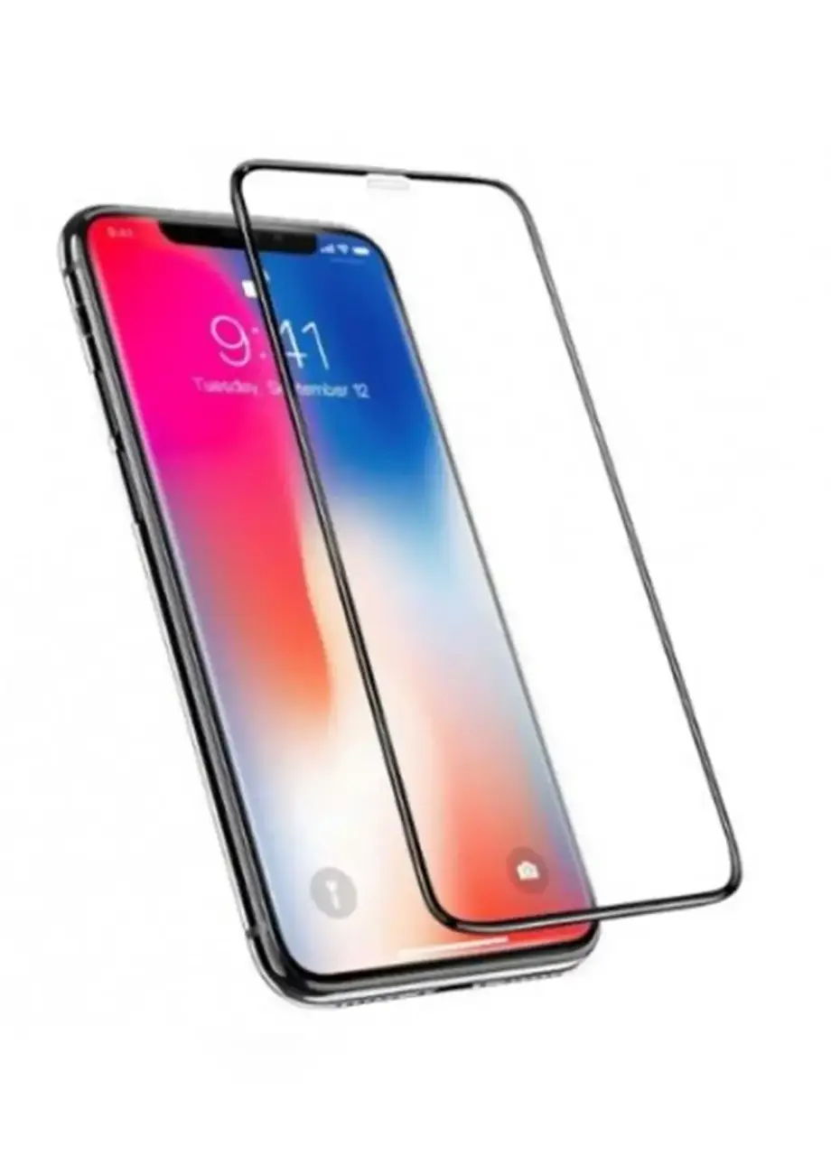 

Защитное стекло для телефона IPhone XS (5D) \ Защитное стекло для телефона IPhone XS (противоударное стекло), Черный