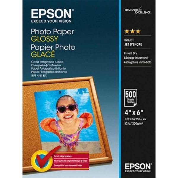 

Фотобумага Epson Glossy Photo Paper, 100x150 мм, 200 г/м2, 500 л (C13S042549) (код 201810)
