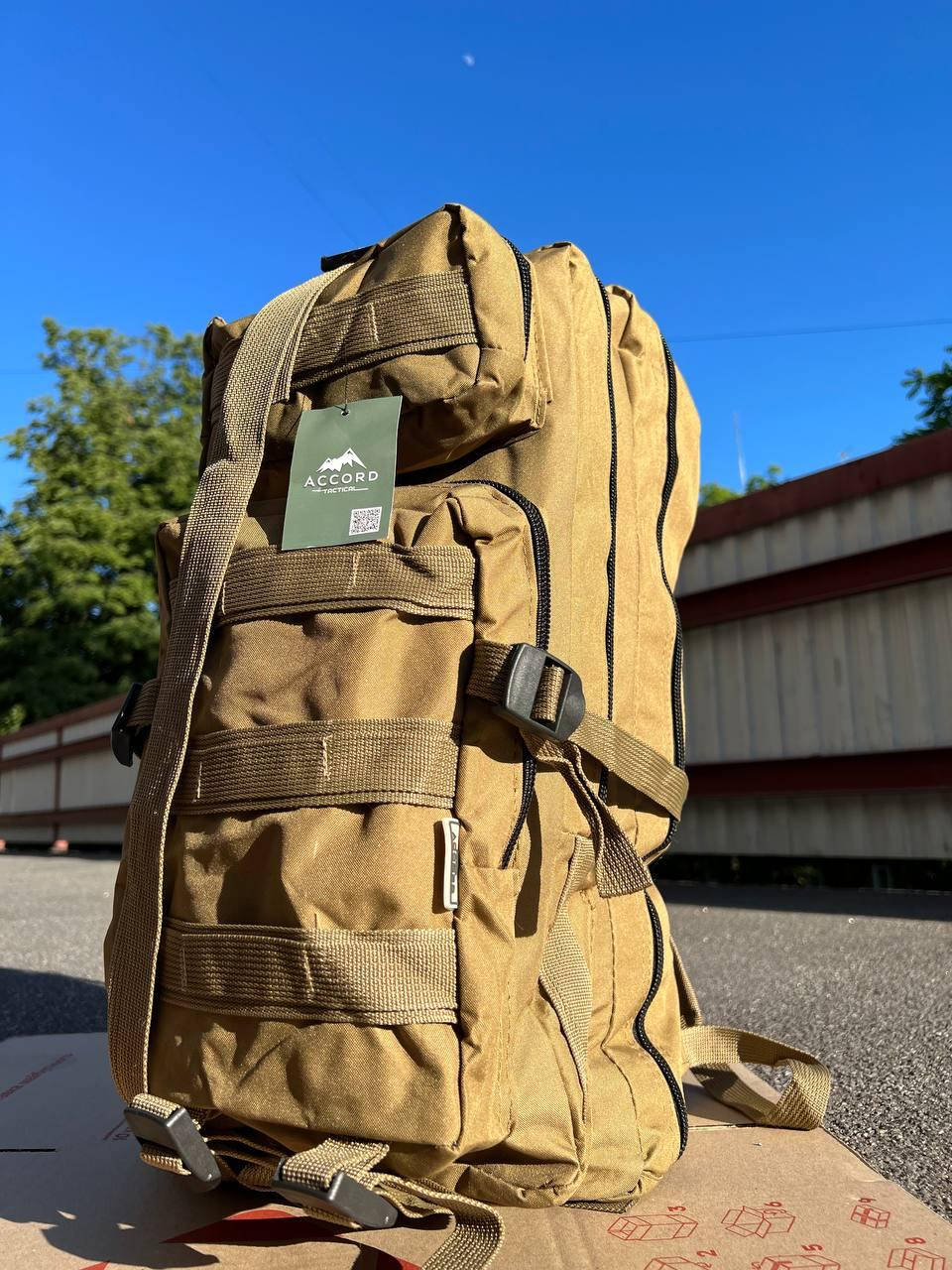 

Военный рюкзак 60 л, тактический рюкзак для военного, армейский большой рюкзак цвет койот