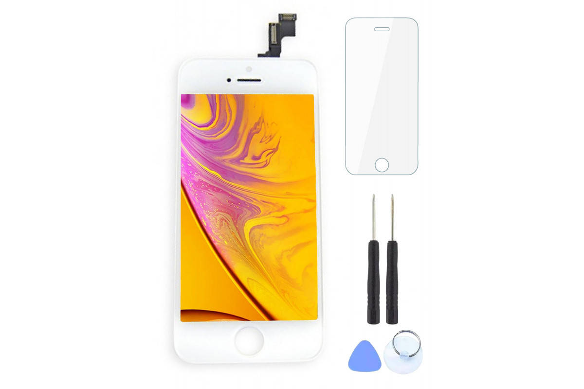 

Дисплей iPhone 5S экран iPhone модуль сенсор LCD для Айфон тачскрин сенсор iPhone замена дисплея экрана ремонт, Белый