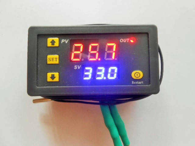 

Терморегулятор W3230. -50.0 --- +120.0°C, 220VAC/5A.