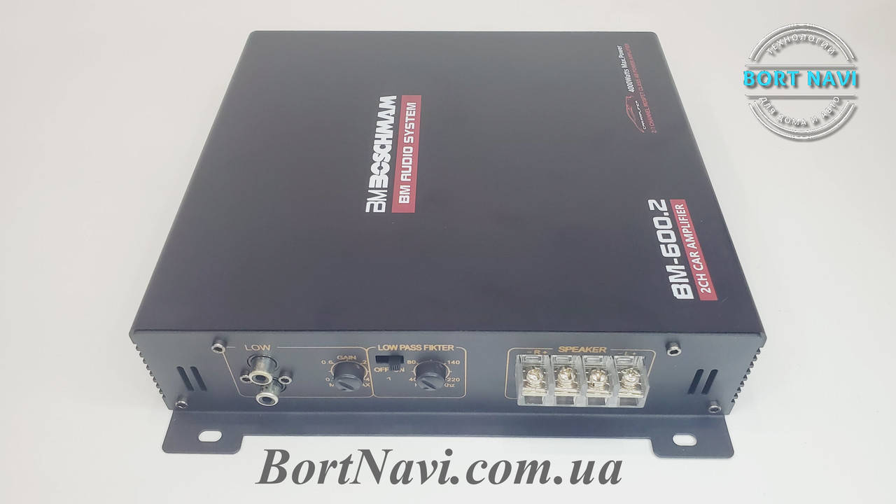 

Автомобильный усилитель звука 2 канала Boschman BM Audio BM 600.2 4000W