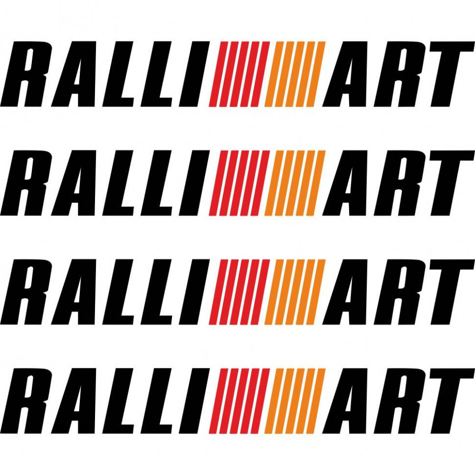 

Набор виниловых наклеек на ручки авто - Ralliart Mitsubishi (4 шт.)