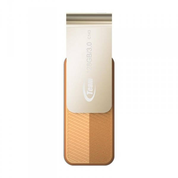 

Флеш-накопитель USB3.0 128GB Team C143 Brown (TC1433128GN01), Золотистый