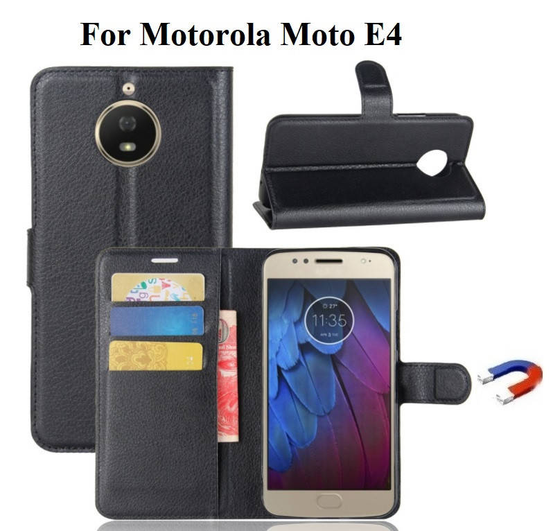 

Чехол книжка Wallet для Motorola Moto E4 (XT1762), Черный