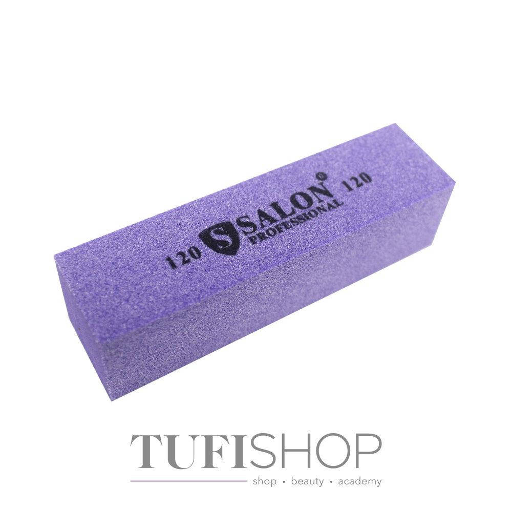 

Бафик Salon Professional брусок фиолетовый 120 грит