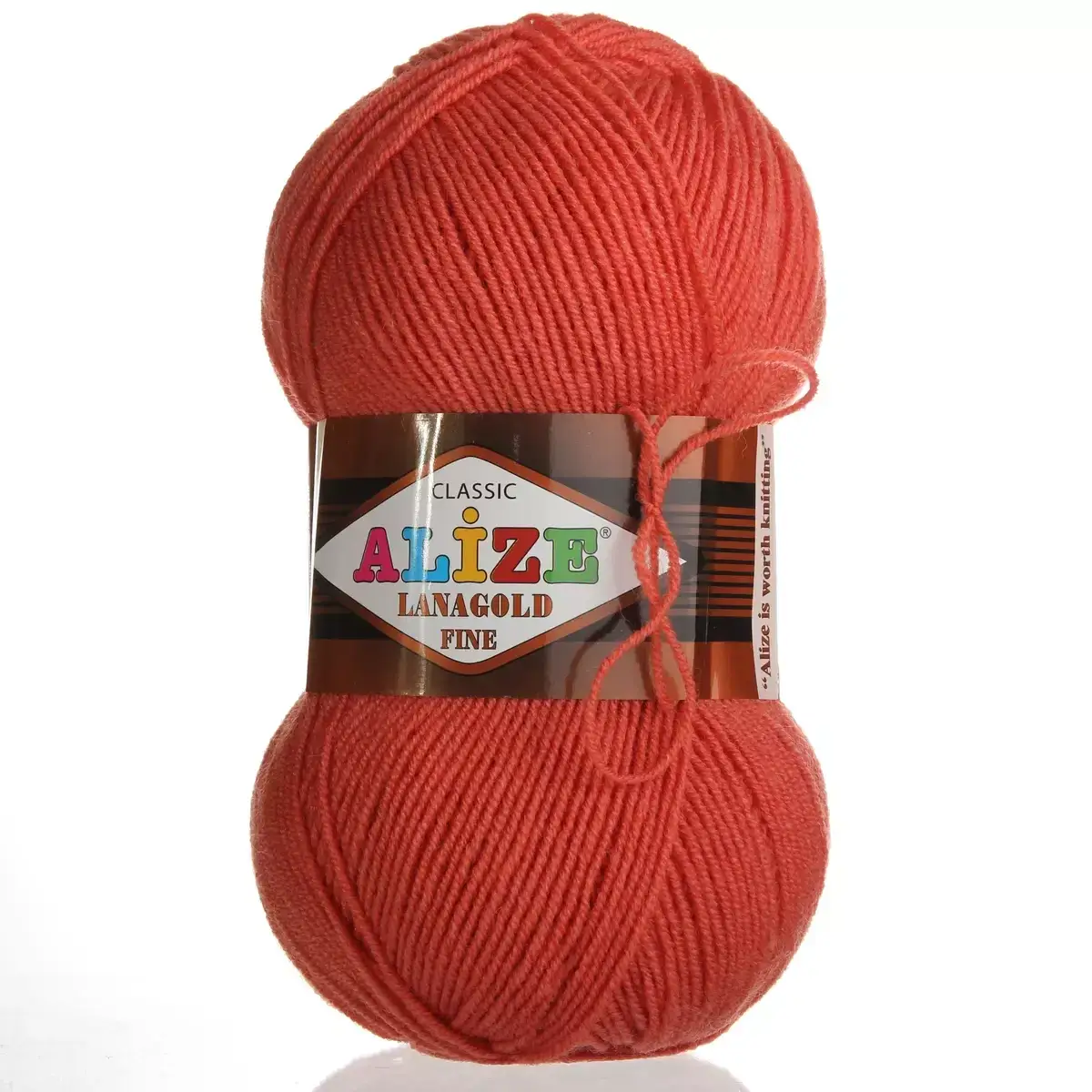 

Пряжа Lanagold fine (Alize, Турция) № 154 коралл (еще +18 цветов)