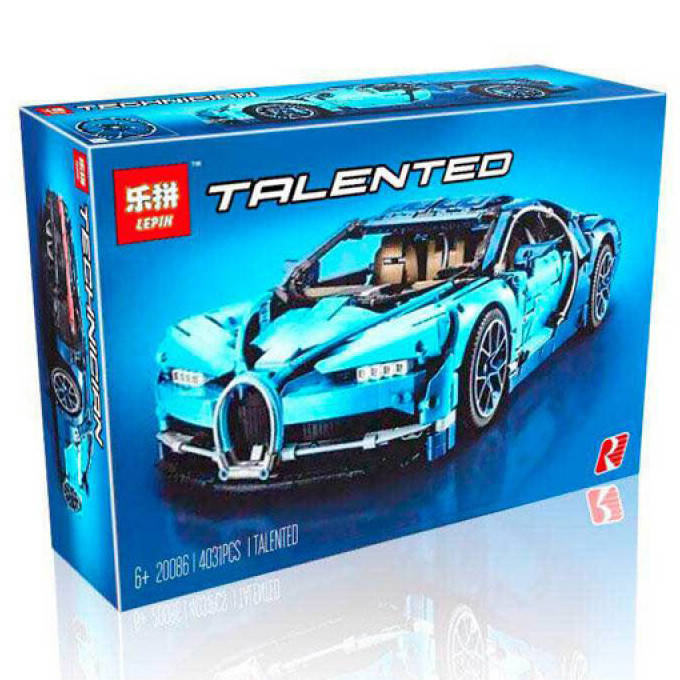 

Конструктор Lepin 20086, Автомобиль Bugatti Chiron Техник, Синий
