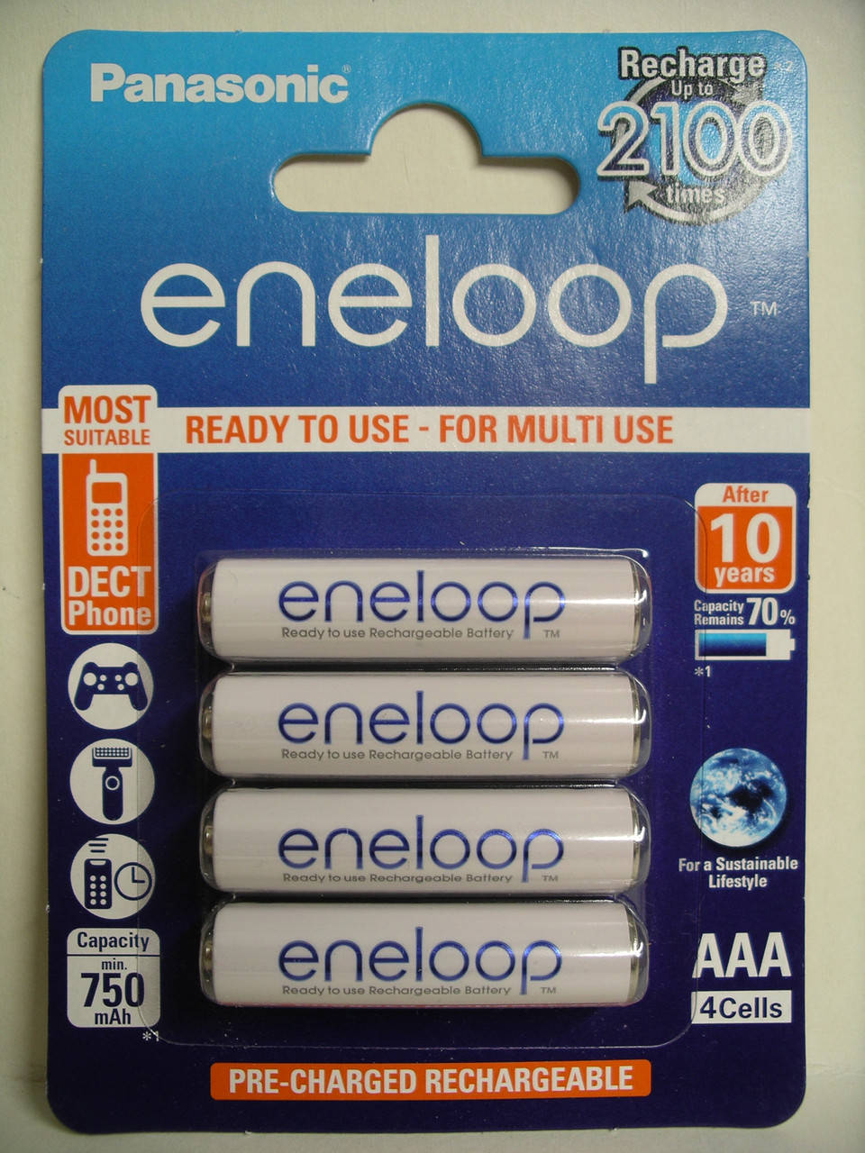 

Аккумулятор Panasonic Eneloop 800mah AAA BK-4MCCE/4LE, цена за 4 штуки