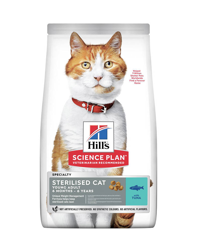 

Hill's Science Plan Young Adult Sterilised Cat корм для кошек с тунцом 1.5 кг