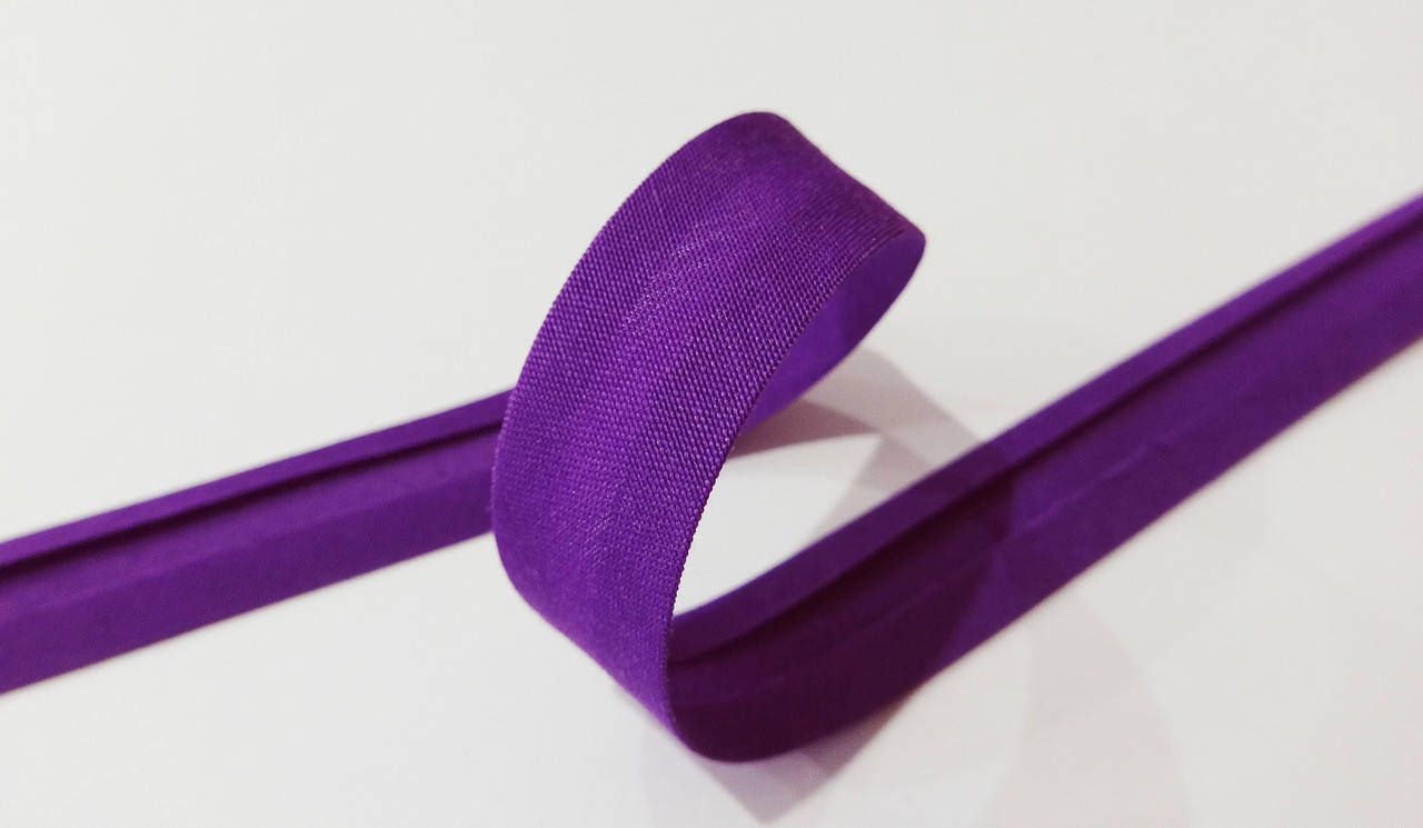 

Косая бейка матовая (216) 15 мм темно-фиолетовая