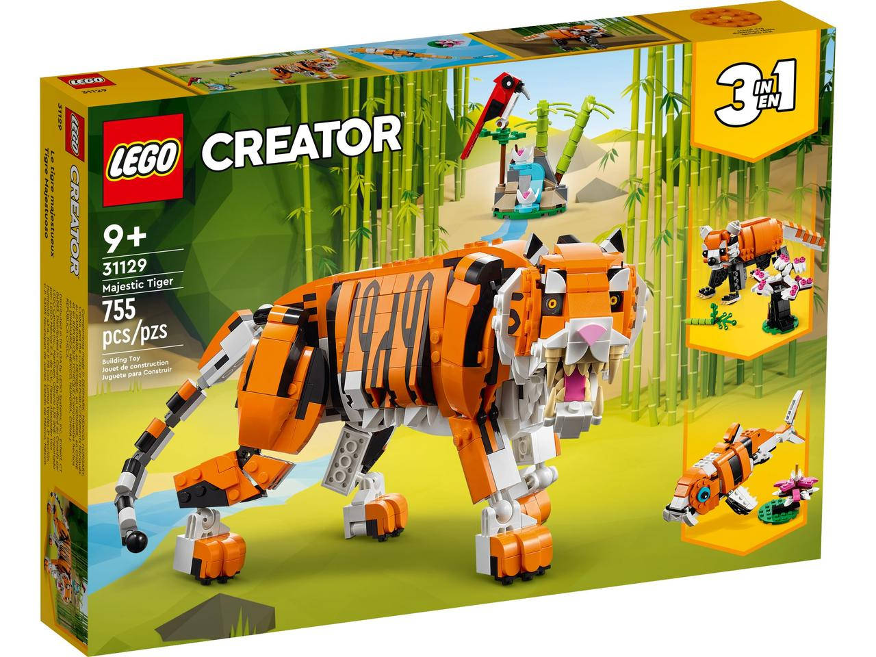 

Конструктор ЛЕГО Lego Creator Величественный тигр 31129, Оранжевый