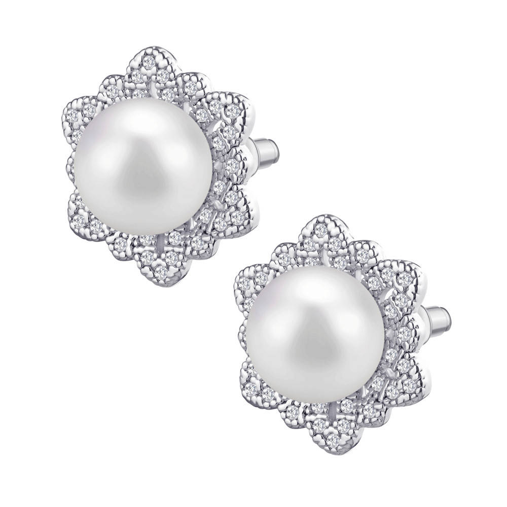 

Гвоздики - Гладкий цветок с жемчугом (Серебряные)