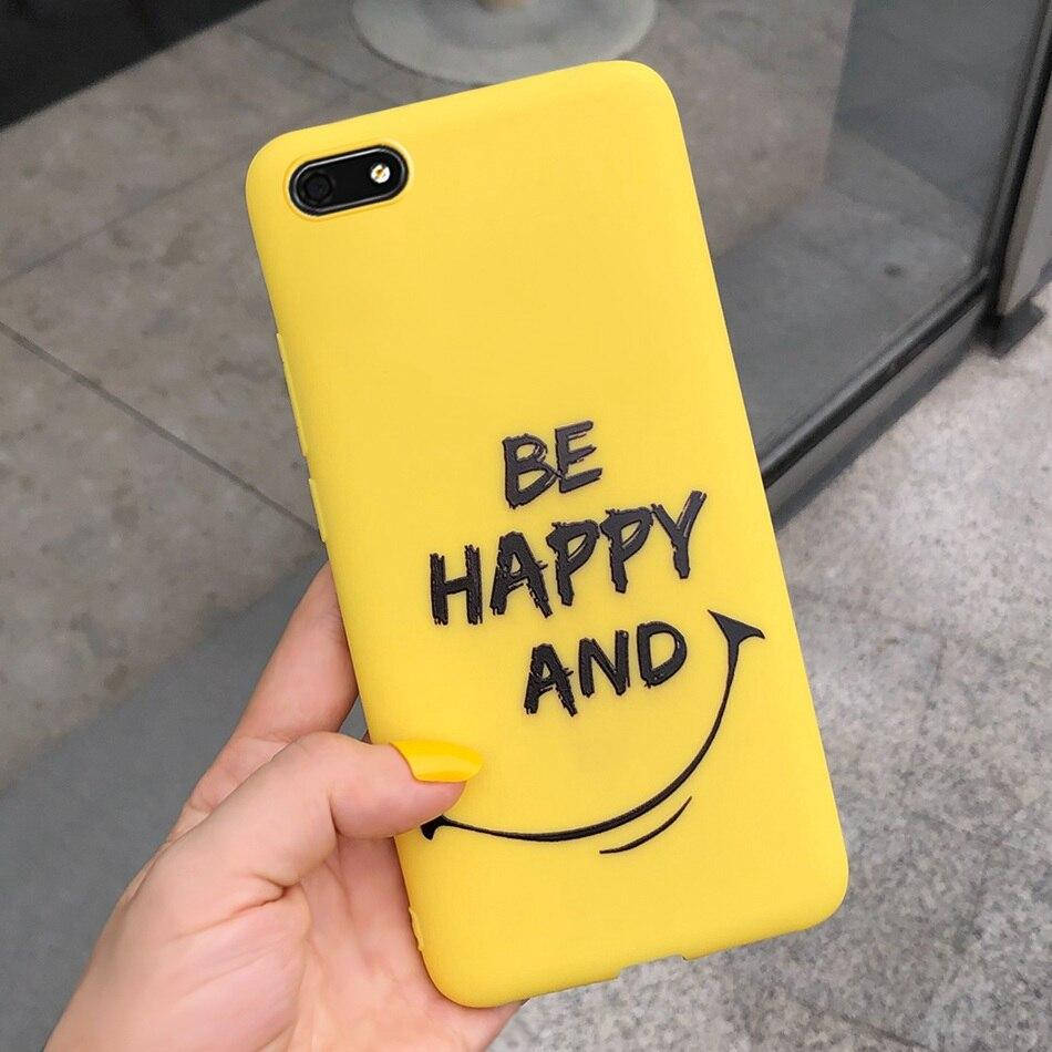 

Чехол Style для Honor 7A / DUA-L22 (5.45") Бампер силиконовый Желтый Be Happy