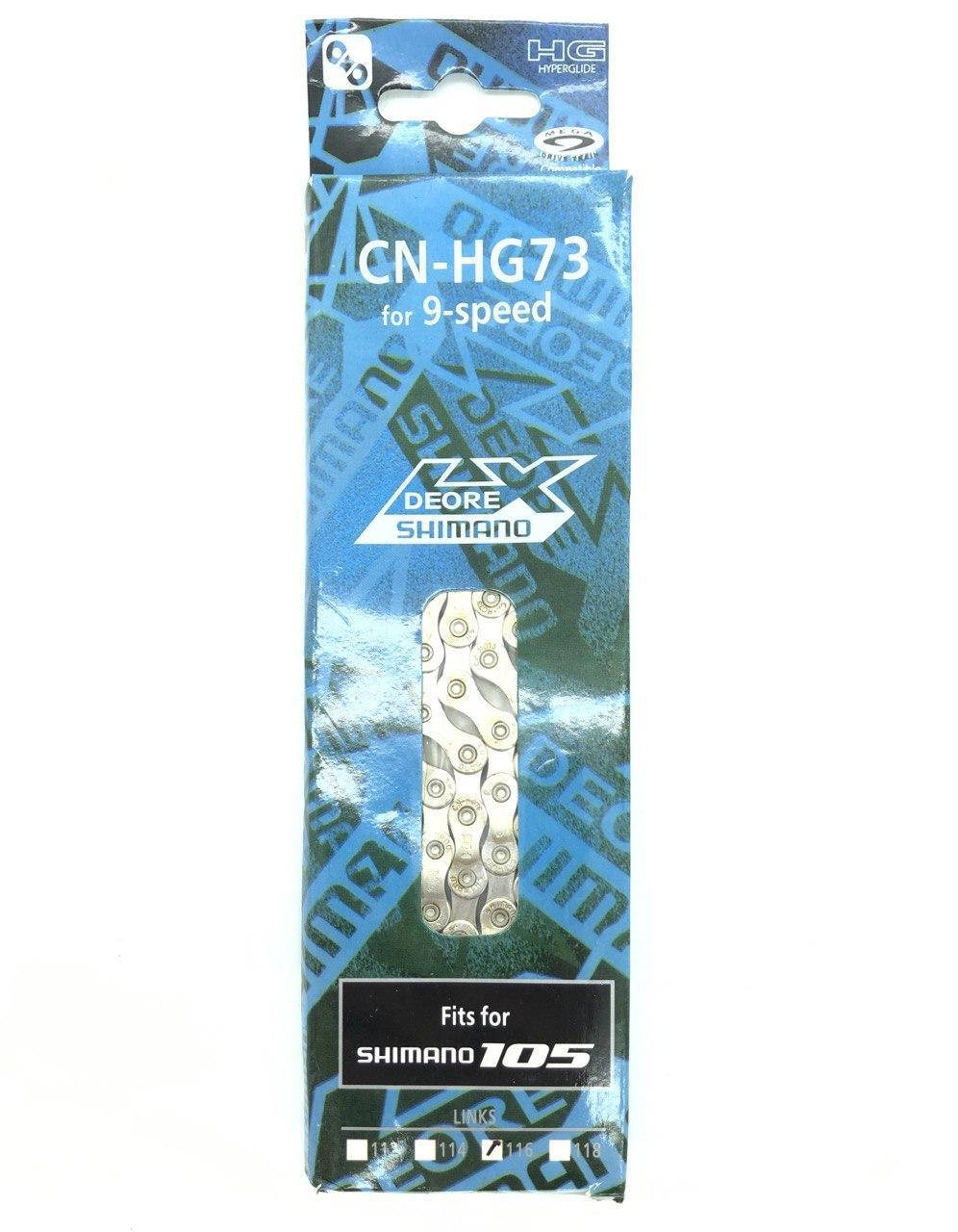 

Цепь Shimano 1/2 * 3/32 * 116L серая / коричневая, 9 скор