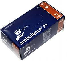 

Перчатки AMBULANCE синие латексные повышенной прочности 50шт (25пар), размер, Синий