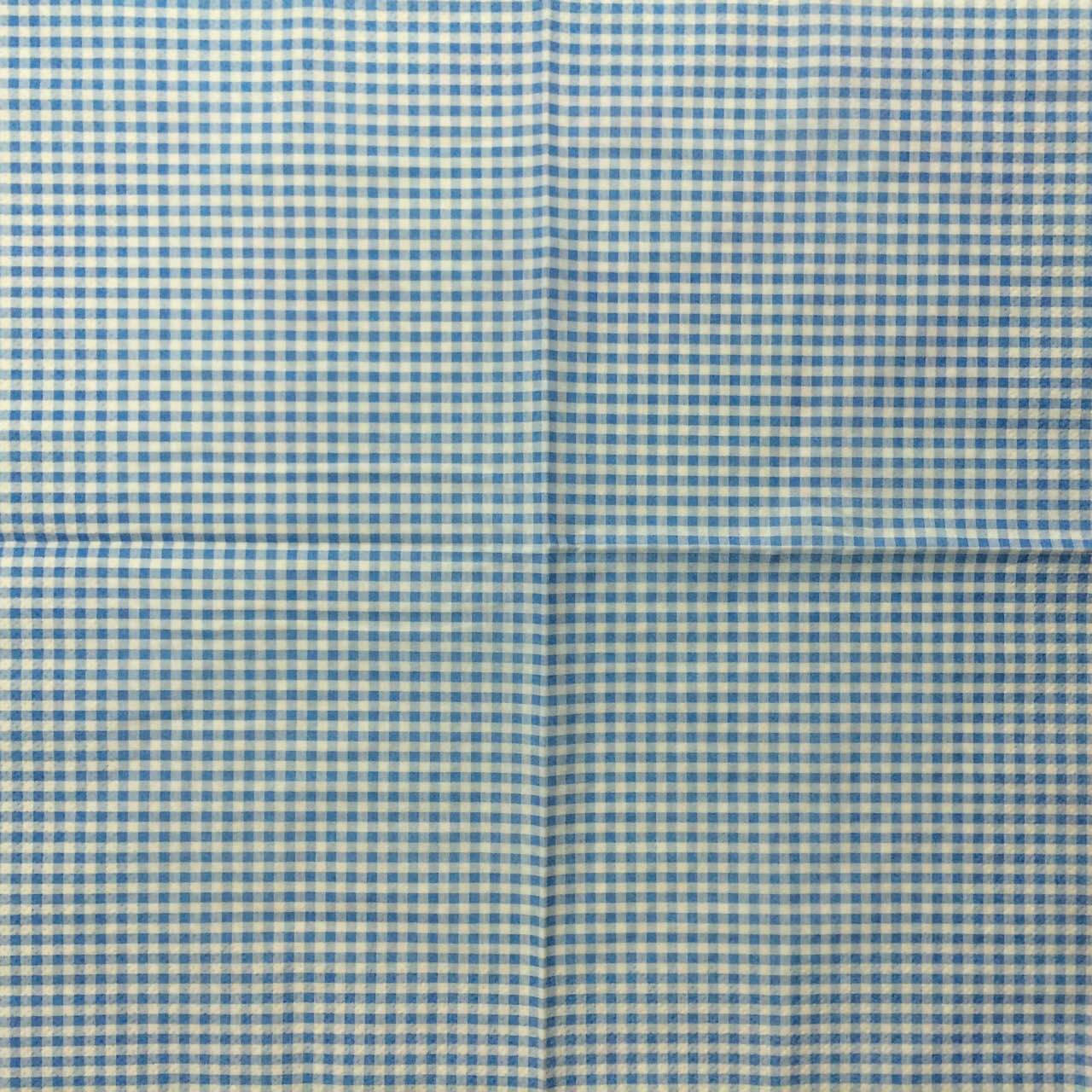 

Салфетка декупажная 33x33 см 12 "Бело-синяя клетка"