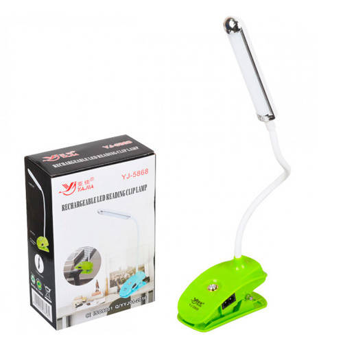 

Лампа настольная на прищепке светодиодная 400мАч гибкая YJ-5868, Голубой