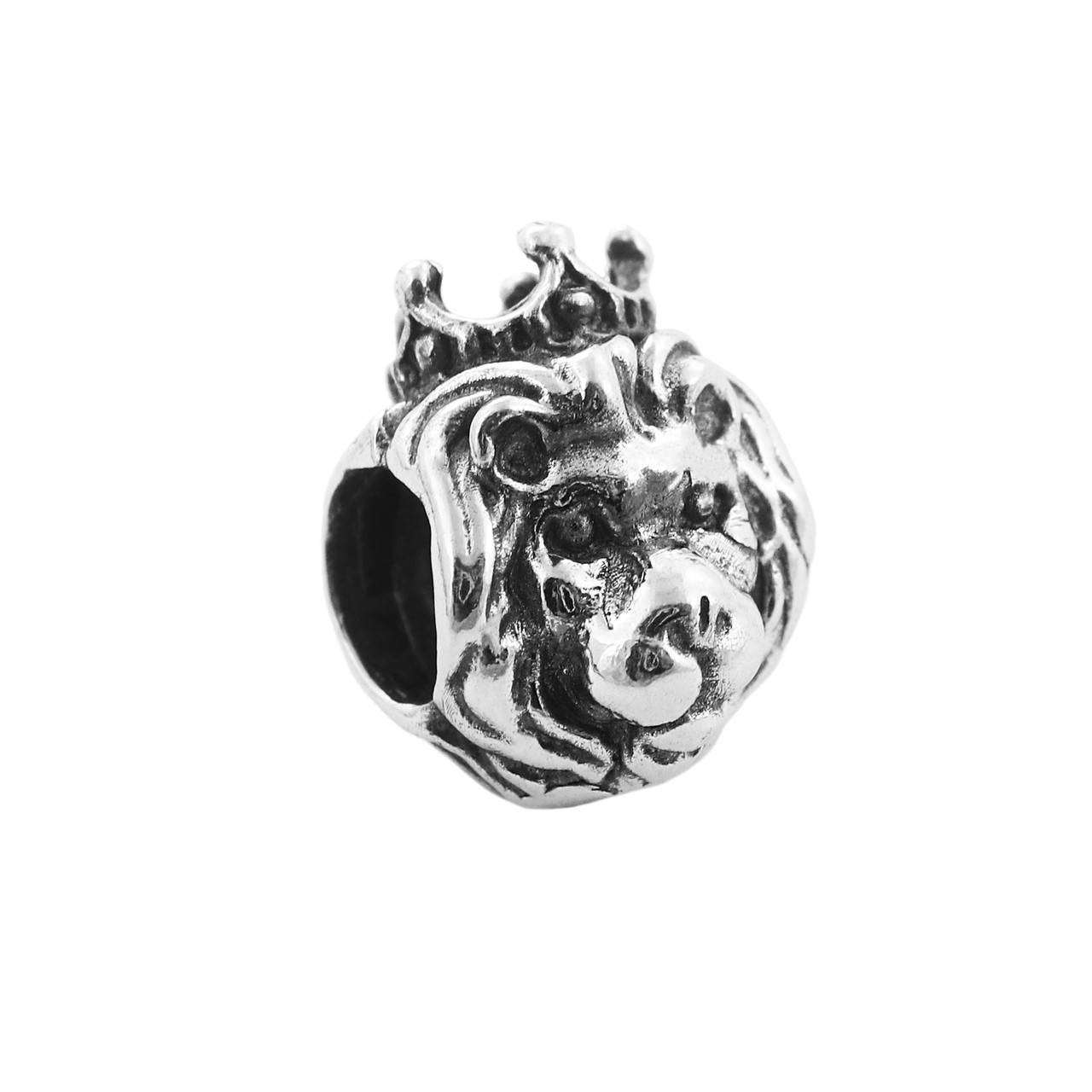 

Серебряная Шарм Бусина Pandora Лев с Короной ШБ-11 Б