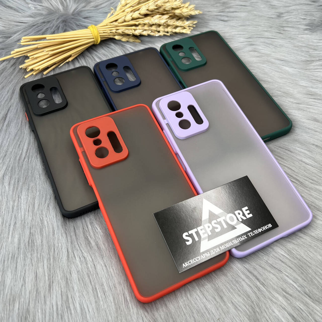 

Чехол матовый противоударный для Xiaomi 11T / 11T pro с закрытой камерой прозрачный, Черный