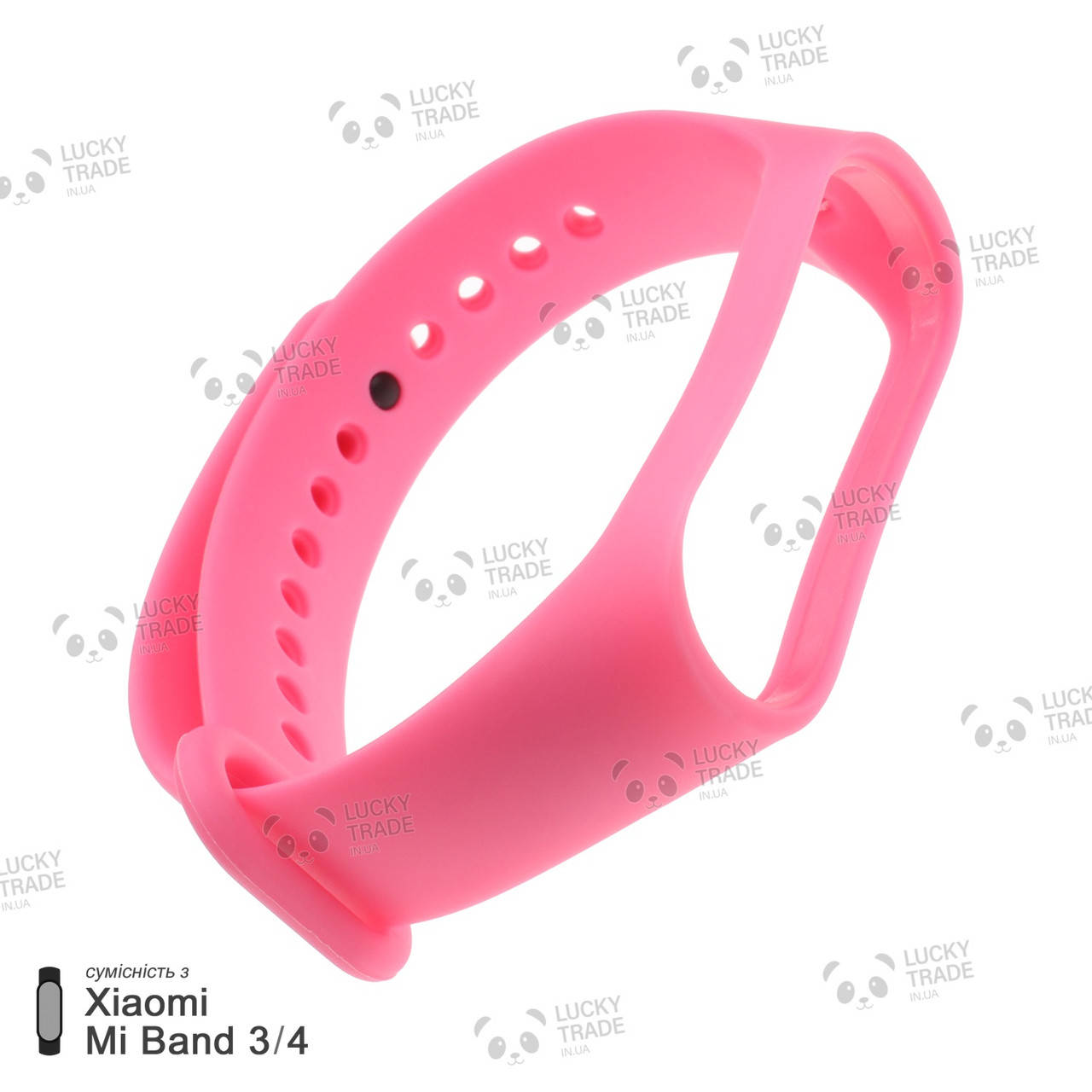 

Ремешок Xiaomi Mi Band 4 / 3 силиконовый однотонный браслет для фитнес-трекера Розовый [1706]