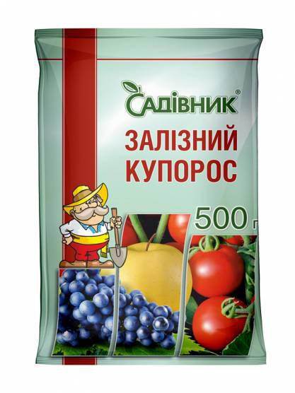 

ЖЕЛЕЗНЫЙ КУПОРОС САДОВНИК 500 г