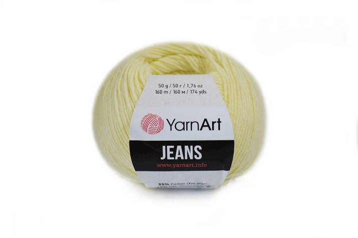 

YarnArt Jeans, Шампань №86, Желтый