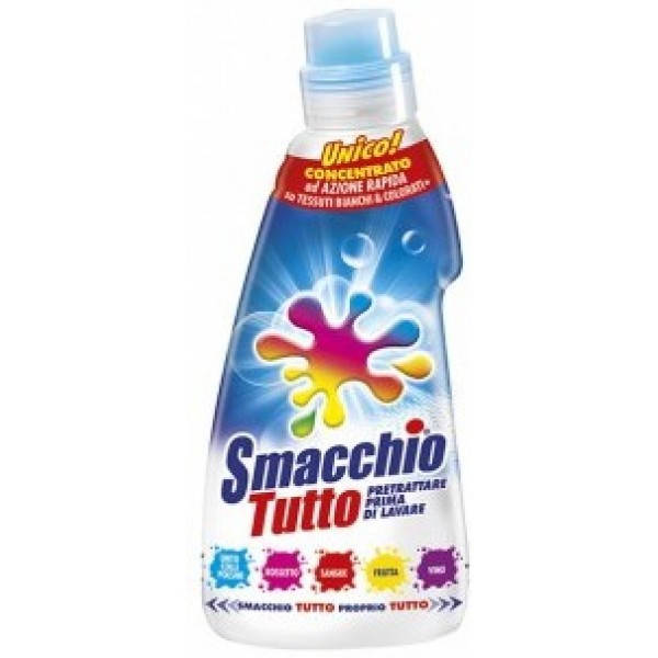 

Пятновыводитель универсальный Smacchio Tutto prima concentr для белых и цветных вещей со щеточкой, 250 мл