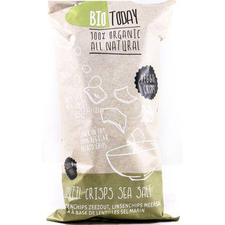 

Криспы чечевичные с морской солью, органические тм "Bio Today", 75 г