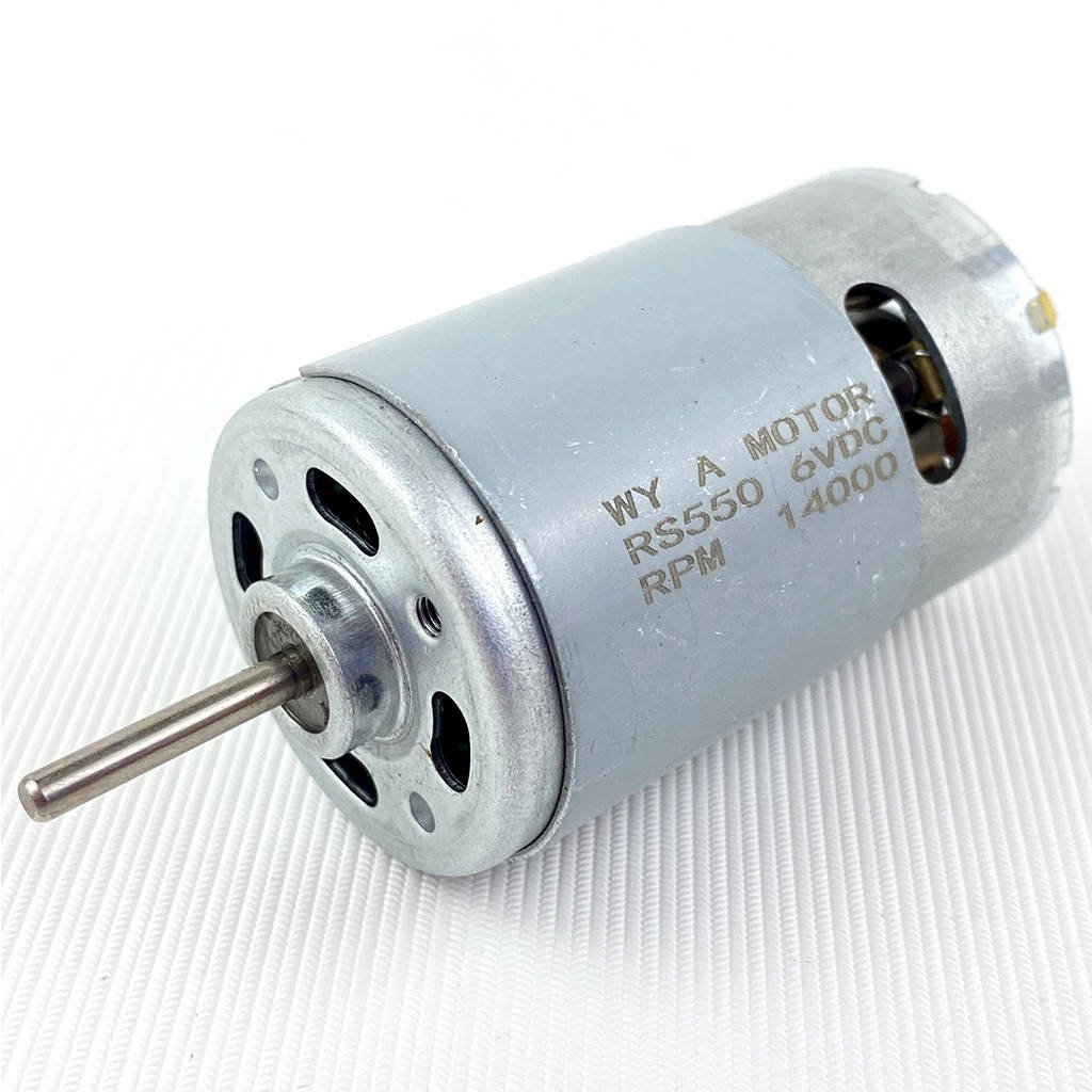 

Двигун (RS-550 6V 14000 rpm) редуктора дитячого електромобіля