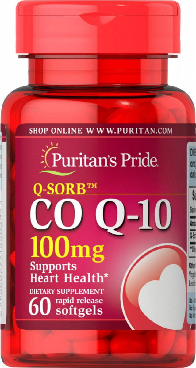 

Коензим Q-10, Q-SORB Co Q-10, Puritan's Pride, 100 мг, 60 капсул