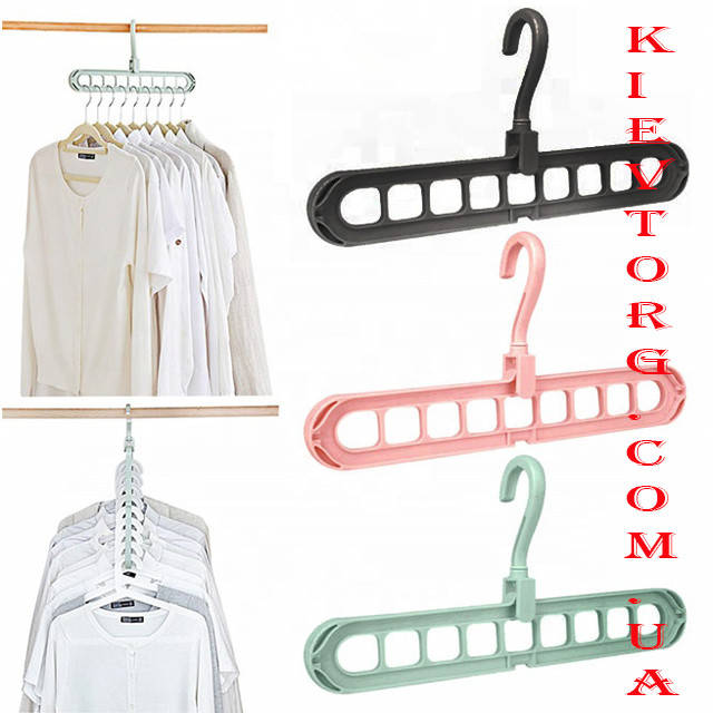 

Умная вешалка - органайзер для одежды в шкаф. Плечики, тремпеля многофункциональные многоярусные вертикальные