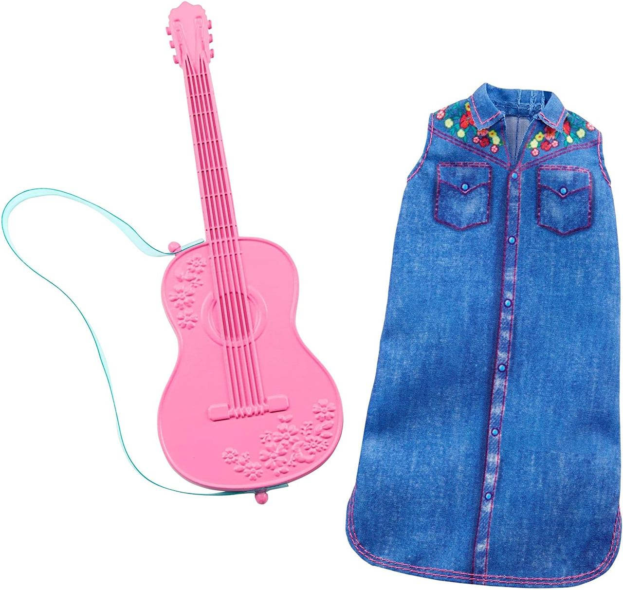 

Одежда Барби Професии- образ музыканта с гитарой Barbie Career Outfit Doll Musician Look with Guitar