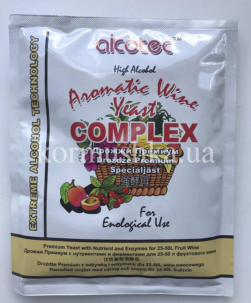 

Сухі дріжджі преміум якості "Alcotec Aromatic Wine Yeast Complex" Сертифіковані
