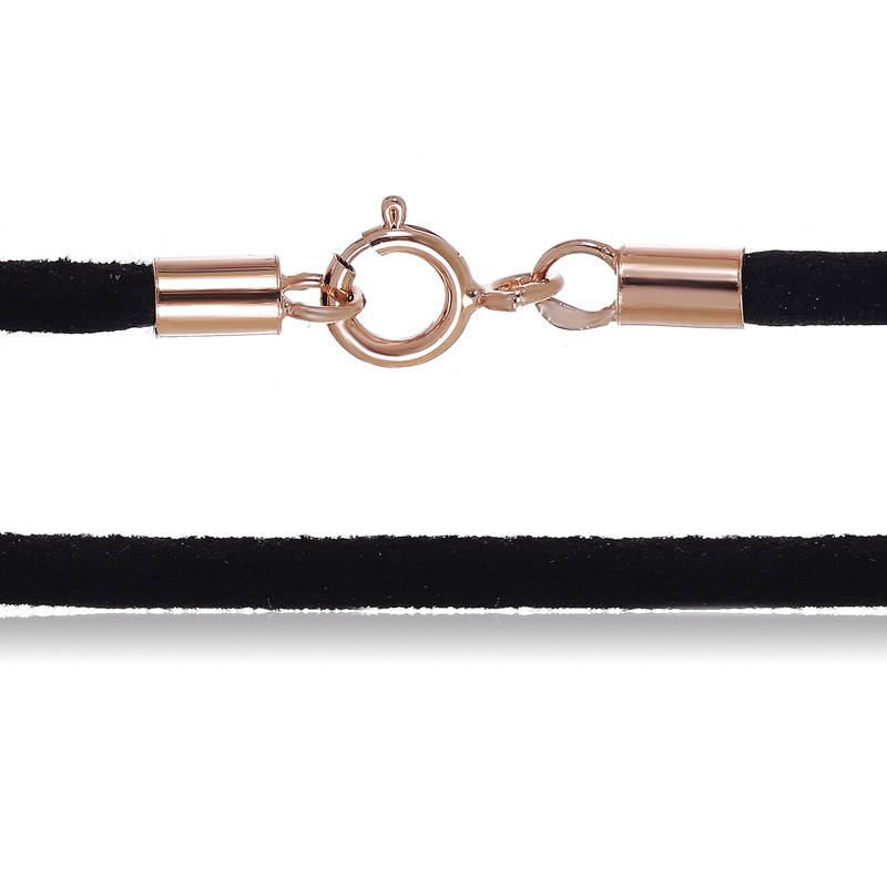 

Шнурок бархатный с позолоченной застежкой из серебра 897А 2