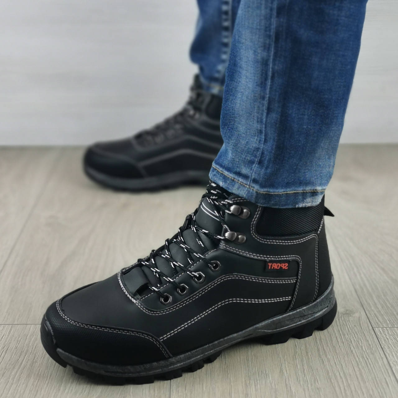 

Черевики чоловічі чорні, Черный