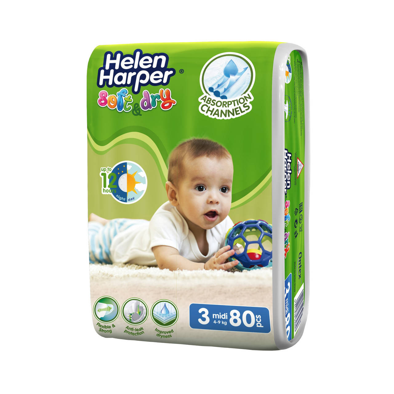 

Підгузки Helen Harper Soft & Dry 3 (4-9кг), 80шт