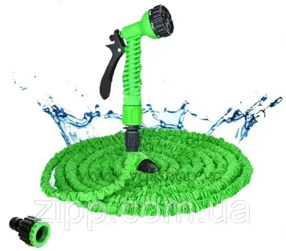 

Усиленный садовый шланг для полива XHose 60м с распылителем Magic Hose