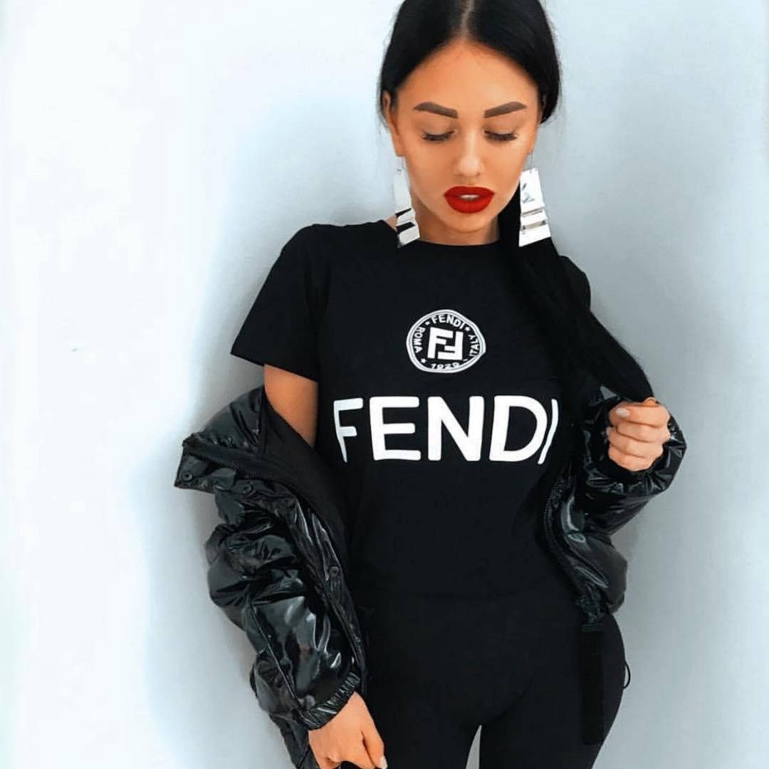

Футболка женская Fendi, фенди, Белый