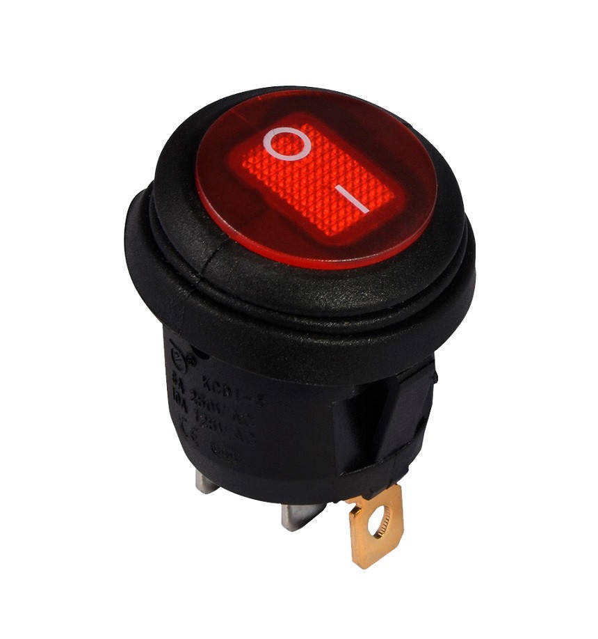 

Переключатель KCD1-8-101 R/B 1 клавиша красный круглый TechnoSystems TNSy5500748