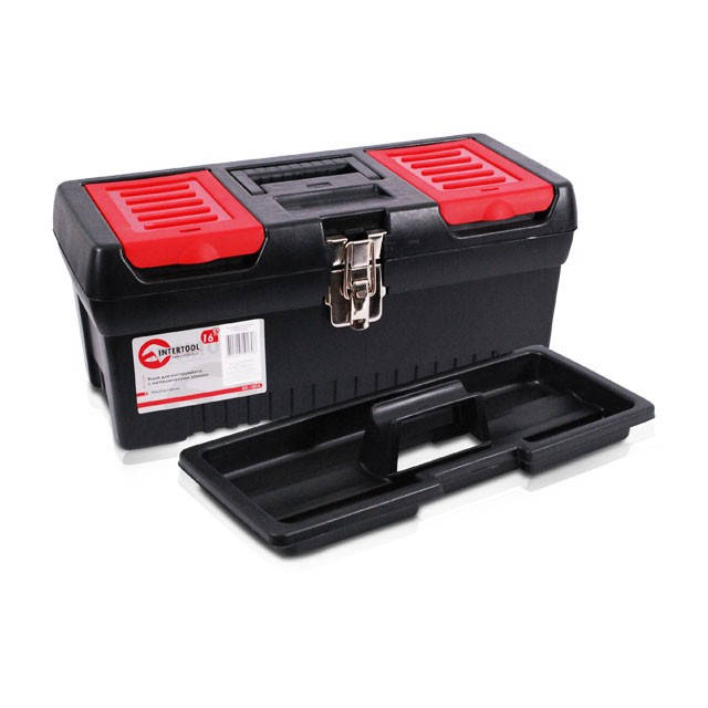 

Ящик для инструментов с металлическими замками INTERTOOL BX-1016
