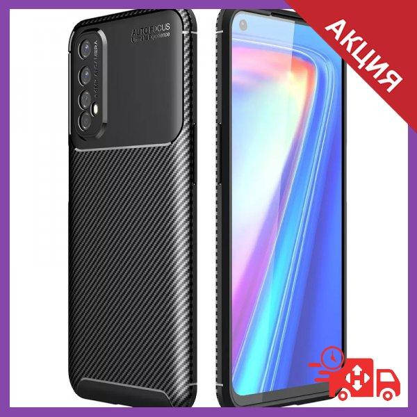 

Карбоновые чехлы на RealMe 7 / Реалми 7, Черный