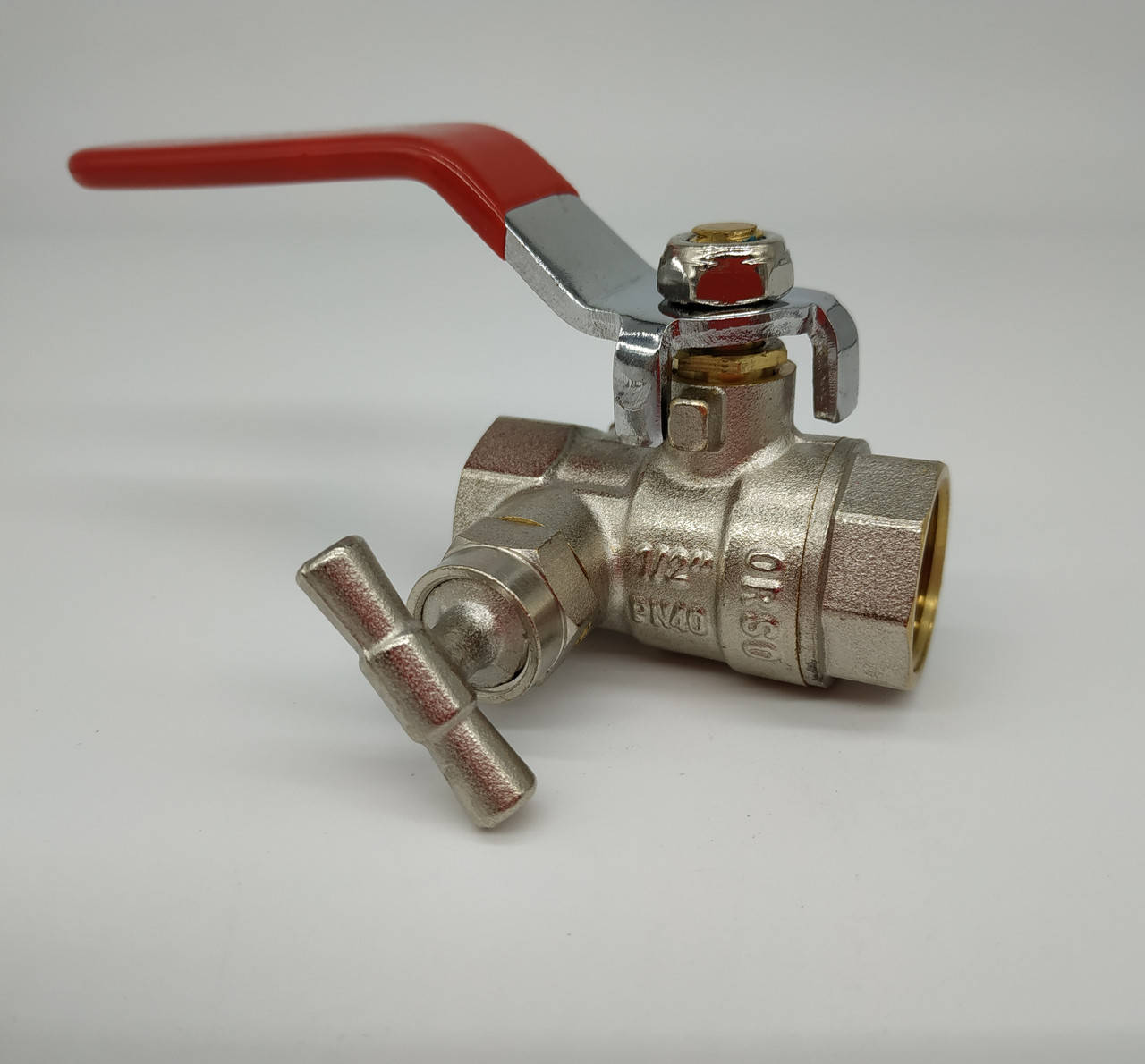 

Кран шаровый с клапаном 1/2" вв (зимний) ТМ "ORSO", Красный
