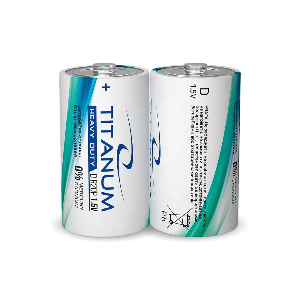 

Батарейка D/R20 Titanum солевая