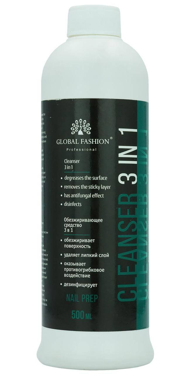 

Обезжириватель для ногтей Global Fashion Cleanser 3in1 500 мл