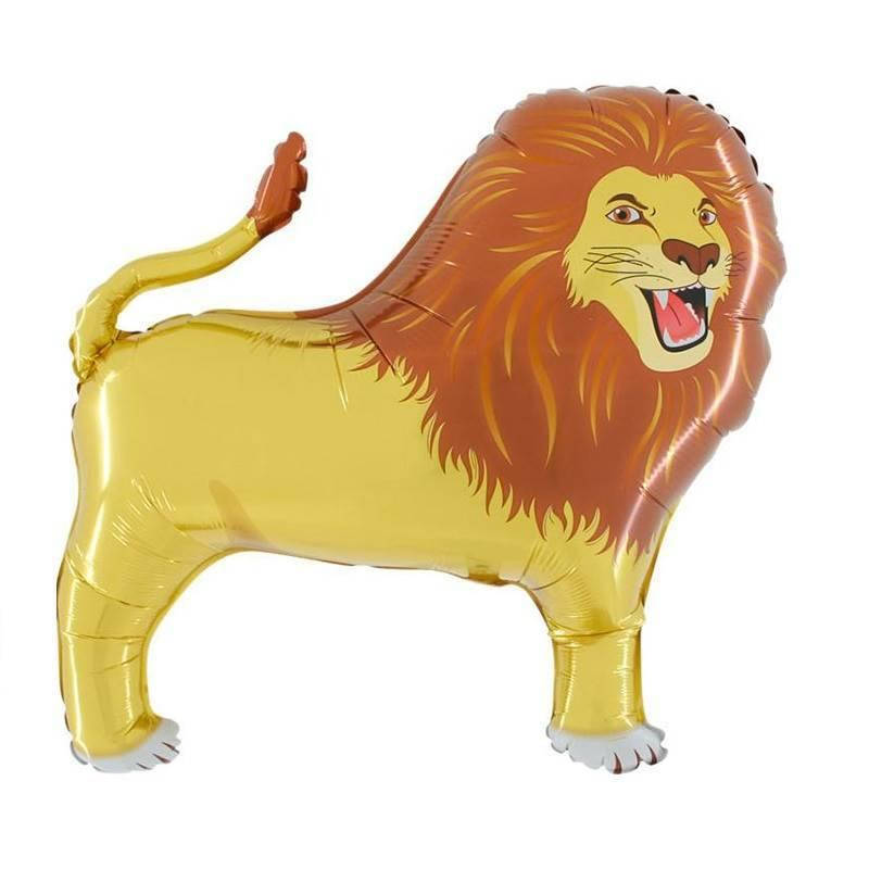 

Воздушный фольгированный шар ЛЕВ 80х83см, Разные цвета