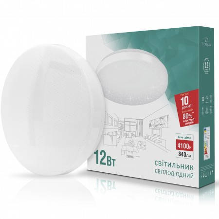 

LED светильник настенно-потолочный TITANUM 12W 4100K 220V Звездное небо (TLCL 12S), Белый