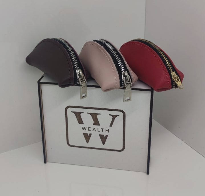 

Кожаная ключница для женщин ручная работа, Красный